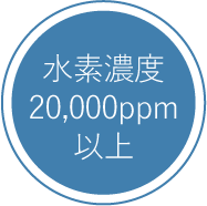 水素濃度20,000ppm以上